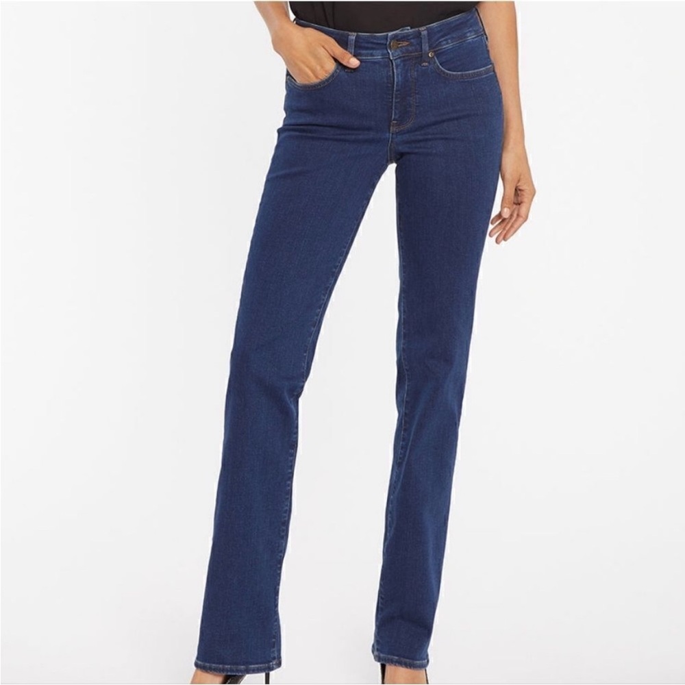 NYDJ Marilyn Blue Denim Slimming Straight Leg Jeans Size 18W NWT